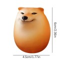 Decorazione Shiba Inu con uovo in PVC 4,5×6 cm divertente figura antistress con dettagli realistici 5