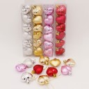 Decorazioni natalizie a forma di cuore 6 pz 1