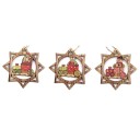 Decorazioni natalizie in legno 3 pezzi 7