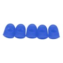 Dedal de silicona para dedo Tapas protectoras transpirables para tocar la guitarra o trabajar con una aguja Manga elástica Colores neutros 1 ud 6