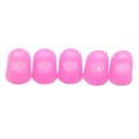 Dedal de silicona para dedo Tapas protectoras transpirables para tocar la guitarra o trabajar con una aguja Manga elástica Colores neutros 1 ud 7