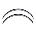 Deflectores de rueda de goma universales 73 cm Negros brillantes 2 unidades Arcos de guardabarros Extensión de guardabarros Protección 1