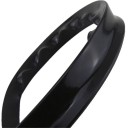 Deflectores de rueda de goma universales 73 cm Negros brillantes 2 unidades Arcos de guardabarros Extensión de guardabarros Protección 3