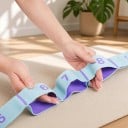 Dehngurt 130 x 4 cm mit elf nummerierten Schlaufen elastischer Gurt zum Dehnen für Yoga, Pilates, Ballett und Gymnastik 4