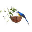 Deko Papagei 35 cm Handgefertigte künstliche Vogeldekoration aus Federn und Schaumstoff Realistisches Ornament für Innen und Außen 7