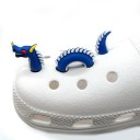 Dekorácia na crocsy 3D čínsky drak 3 diely PVC efekt preliezania topánkou ozdoba do crocs obuvi originálny doplnok výrazný dizajn 1