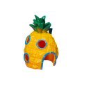 Dekoracja akwariowa 6,5 x 6,5 x 12,5 cm Domek ananasowy SpongeBob Styl Szczegółowa ozdoba do akwarii Podwodny domek dla ryb 2
