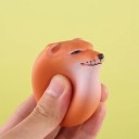 Dekoracja Shiba Inu z jajkiem z PVC 4,5×6 cm zabawna figurka antystresowa z realistycznymi szczegółami 3