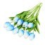 Dekoračná kytica tulipánov 10 ks 6