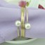 Dekoračné krúžky na obrúsky s perlami 10 ks 4