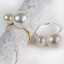 Dekoračné krúžky na obrúsky s perlami 12 ks 3