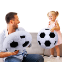 Dekorační polštář fotbalový míč 35 × 35 cm plyšový měkký výplňový polštář do dětského pokoje 5