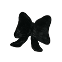 Dekorační polštářek ve tvaru mašle s dlouhými stuhami 41×31 cm plyšový výplň PP bavlna designový doplněk na sedačku 2