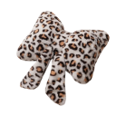 Dekorační polštářek ve tvaru mašle se zvířecím vzorem plyšový s dlouhými stuhami designový doplněk na sedačku postel 3