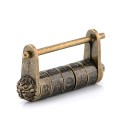 Dekorační visací zámek s kombinací znaků 50 × 28 mm slitina zinku bronzový čínský styl kódový zámek na skříňku krabičku 1