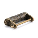 Dekorační visací zámek s kombinací znaků 50 × 28 mm slitina zinku bronzový čínský styl kódový zámek na skříňku krabičku 5