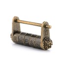 Dekorační visací zámek s kombinací znaků 50 × 28 mm slitina zinku bronzový čínský styl kódový zámek na skříňku krabičku 6