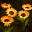 Dekorační zahradní světlo slunečnice 75 cm 2