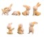Dekoracyjne figurki króliczków 7 szt 1