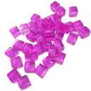 Dekoracyjne kostki 50 sztuk 8 × 8 × 8 mm Przezroczyste akrylowe kostki w różnych kolorach Gra logiczna dekoracja puzzle 11