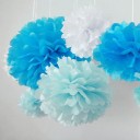 Dekoration pom poms 5 st 3