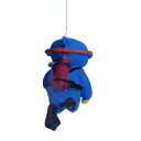 Dekoration till akvarium 6x3,5 cm Mini figur figur med flytande boll och snöre Dekorativt akvarietillbehör för sötvattensakvarier 2