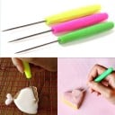 Dekorationsnadel für feines Dekorieren von Keksen und Lebkuchen mit Glasur Rostfreie Nadel 6 cm Kunststoffgriff 8 cm Liegt gut in der Hand 1