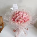 Dekorationspapir 4 m x 28 cm Bølget net til dekoration Blomsterindpakning Kreativ skabelse med perlekant 3