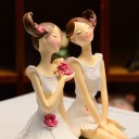 Dekorativ ballerinastatue 2 stk. 1