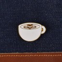 Dekorativ broche med kaffemotiv 19