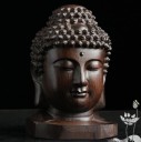 Dekorativ Buddha lavet af mahogni 5