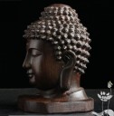 Dekorativ Buddha lavet af mahogni 6