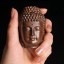 Dekoratív Buddha mahagóniból 2