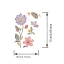 Dekoratív falimatrica virágok 20 x 15 cm Finom falra ragasztható virágminta Egyszerű alkalmazás Belső díszítés falakra és bútorokra 3