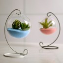 Dekorativ glasblomsterpotte 1