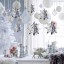 Dekoratív karácsonyi hópelyhek - 6 db 1