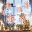 Dekoratív karácsonyi hópelyhek - 6 db 3