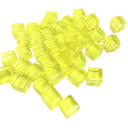 Dekoratív kostkák 50 db 8 × 8 × 8 mm Átlátszó akril kostkák különböző színekben Logikai puzzle játék dekoráció 7