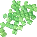 Dekoratív kostkák 50 db 8 × 8 × 8 mm Átlátszó akril kostkák különböző színekben Logikai puzzle játék dekoráció 12