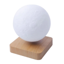Dekorativ LED-lys LED-natlampe svævende måne magnetisk natlampe 3D-lampe 21,5 x 17,8 cm 2