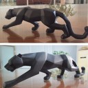 Dekorativ leopardstatue 2