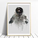 Dekorativ målning av en astronaut på duk 5