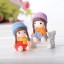 Dekoratív miniatűr babák 4 db 3