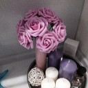 Dekorativ rosebuket - 10 stk. 5