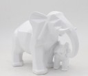 Dekorativ statue af en elefant og en babyelefant 6
