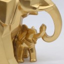 Dekorativ statue af en elefant og en babyelefant 3