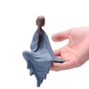 Dekorativ statue af en siddende munk 5