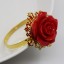 Dekoratív szalvétagyűrűk rózsákkal 5 db 5