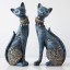 Dekoratív szobor macskáról 2 db 8