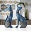 Dekoratív szobor macskáról 2 db 1